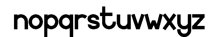 Mother Mood Font LOWERCASE