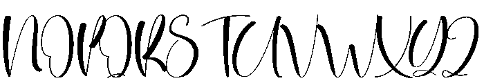 Motherday Font UPPERCASE