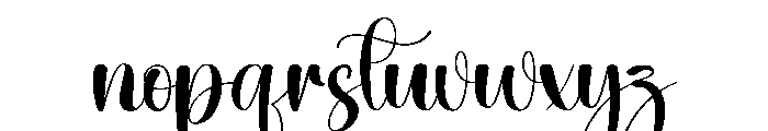 Motherday Font LOWERCASE