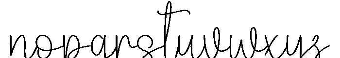 Mothers Font LOWERCASE