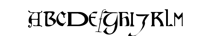 Motley Regular Font UPPERCASE
