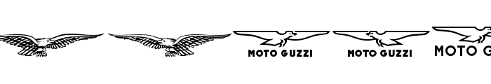 MotoGuzzi Font UPPERCASE