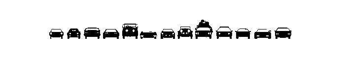 Motor Vehicles Font LOWERCASE
