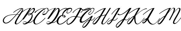 Mottingham Elegant Calligraphy Font UPPERCASE
