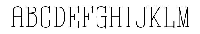 Moukoh Ultra Light Font UPPERCASE