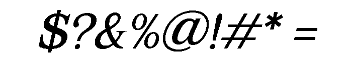 Mount Sagilite Italic Font OTHER CHARS