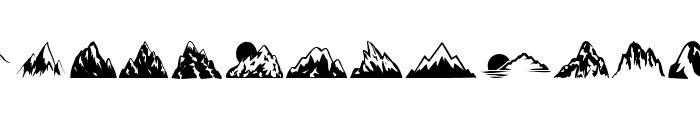 Mountain Font UPPERCASE