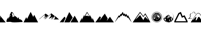 Mountain Font LOWERCASE