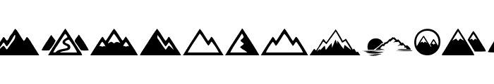 Mountain Font UPPERCASE