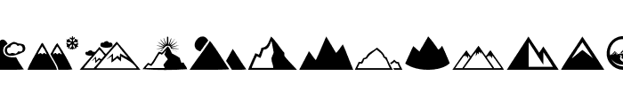 Mountain Font LOWERCASE