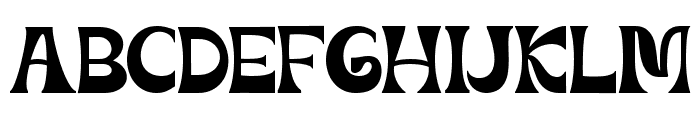 Mourghan Regular Font UPPERCASE