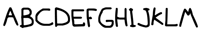 Mousedrawn Font UPPERCASE