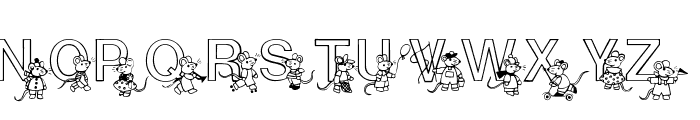 Mousie Font UPPERCASE