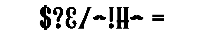 Moustache You Font OTHER CHARS