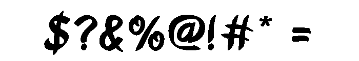 Movery Font OTHER CHARS