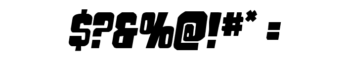 Movie Monster Semi-Italic Font OTHER CHARS