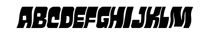 Movie Monster Wavy Italic Font UPPERCASE