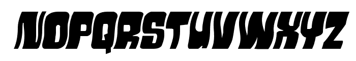 Movie Monster Wavy Italic Font UPPERCASE