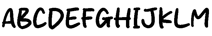 Mozzarella Cheese Font UPPERCASE