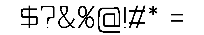 modern_squared2 Font OTHER CHARS