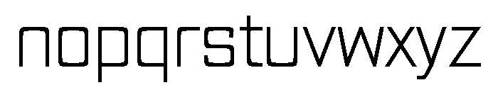 modern_squared2 Font LOWERCASE