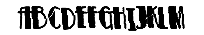 modernist chaos Font LOWERCASE