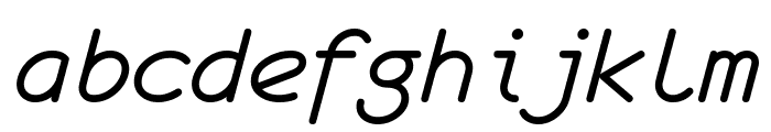 monofur   italic Font LOWERCASE
