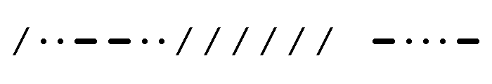 morse Regular Font OTHER CHARS