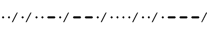 morse Regular FONT