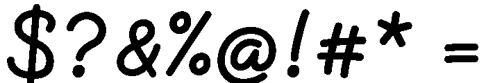 Momo Signature Regular Font OTHER CHARS