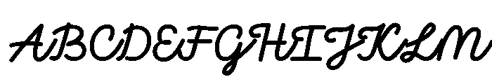 Momo Signature Regular Font UPPERCASE