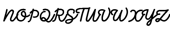 Momo Signature Regular Font UPPERCASE