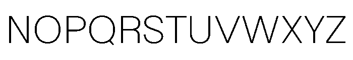 Momo Trust Sans 200 Font UPPERCASE