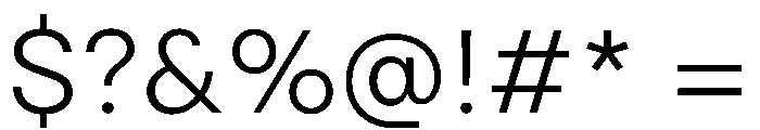 Momo Trust Sans 300 Font OTHER CHARS