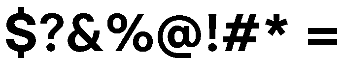 Momo Trust Sans 700 Font OTHER CHARS