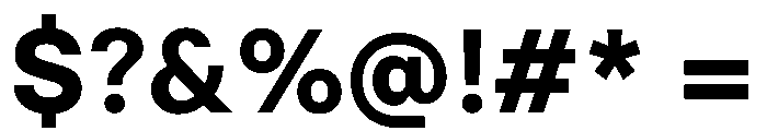 Momo Trust Sans 800 Font OTHER CHARS
