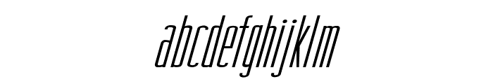 ModeraItalic Font LOWERCASE