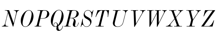 ModernMTStd-CondensedItalic Font UPPERCASE