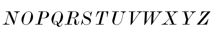 ModernMTStd-WideItalic Font UPPERCASE