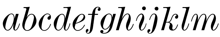 ModernMTStd-WideItalic Font LOWERCASE