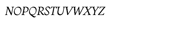Monarcha Book Italic Font UPPERCASE