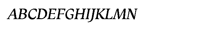 Monarcha Regular Italic Font UPPERCASE