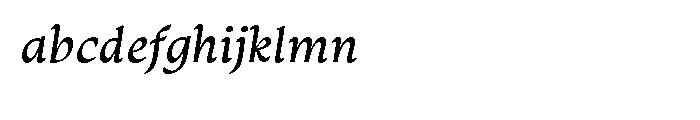 Monarcha Regular Italic Font LOWERCASE