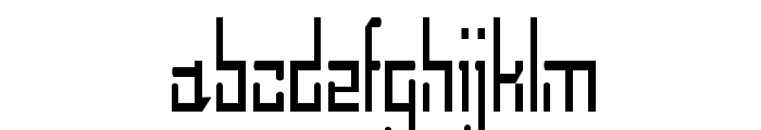 Monono-CondensedRegular Font LOWERCASE