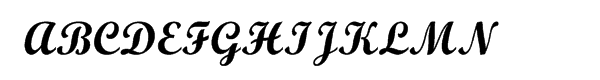 Monotype Script Bold Sample