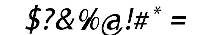 MooreheadItalic Font OTHER CHARS