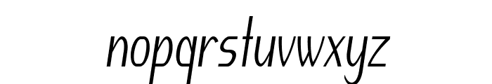 Morsel-CondensedItalic Font LOWERCASE