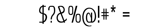 Morsel-CondensedRegular Font OTHER CHARS