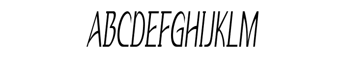 Morsel-ExtracondensedItalic Font UPPERCASE