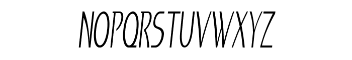 Morsel-ExtracondensedItalic Font UPPERCASE